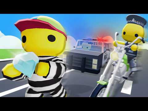 Cops vs Robbers in Wobbly Life... will they catch me?!