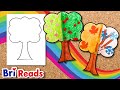 Colorful 3D Seasons Tree Craft! | Create with Bri Reads