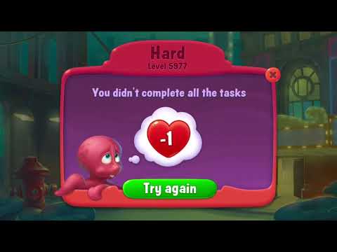 [FISHDOM Walkthrough] Level 5977 Hard (Qua màn - Fishdom)