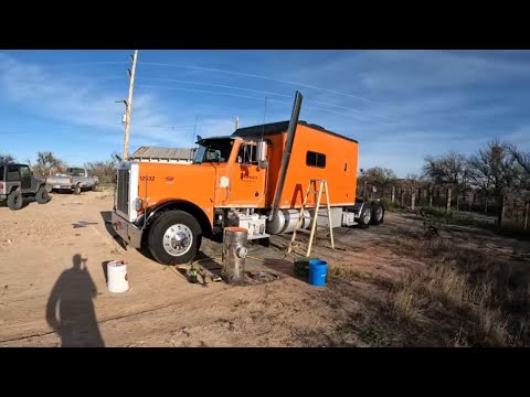 #807 Getting the Truck ready for Painting  The Life of an Owner Operator Flatbed Truck Driver 