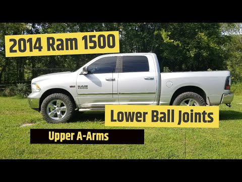 Lower Ball Joint and Upper A-Arms Replaced! STEP-BY-STEP! 2014 Ram 1500