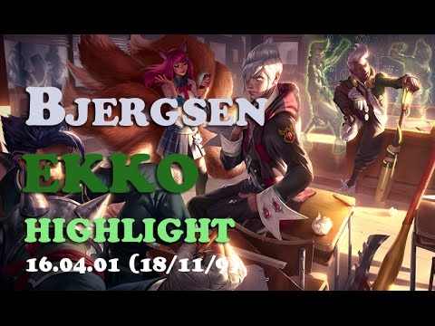 TSM Bjergsen Ekko One Game Highlights (18/11/9)