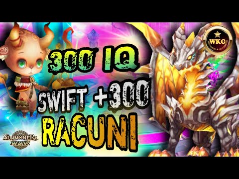 THIS PLAYER USE OUT SPEED RACUNI TO CLEAVE HIS ENEMIES WITH ZERATH IN RTA SUMMONERS WAR