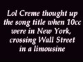 10cc - The Wall Street Shuffle