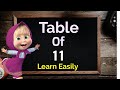 Table of 11 | Learn Multiplication Table of 11 | 11 ka Table |  11 ka pahada | Maths Table