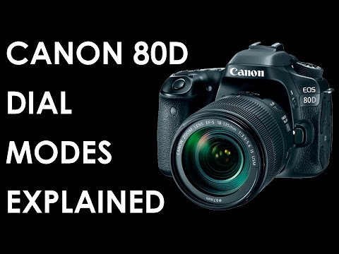 Canon 80d Tutorial DIAL MODES EXPLAINED (ENGLISH)