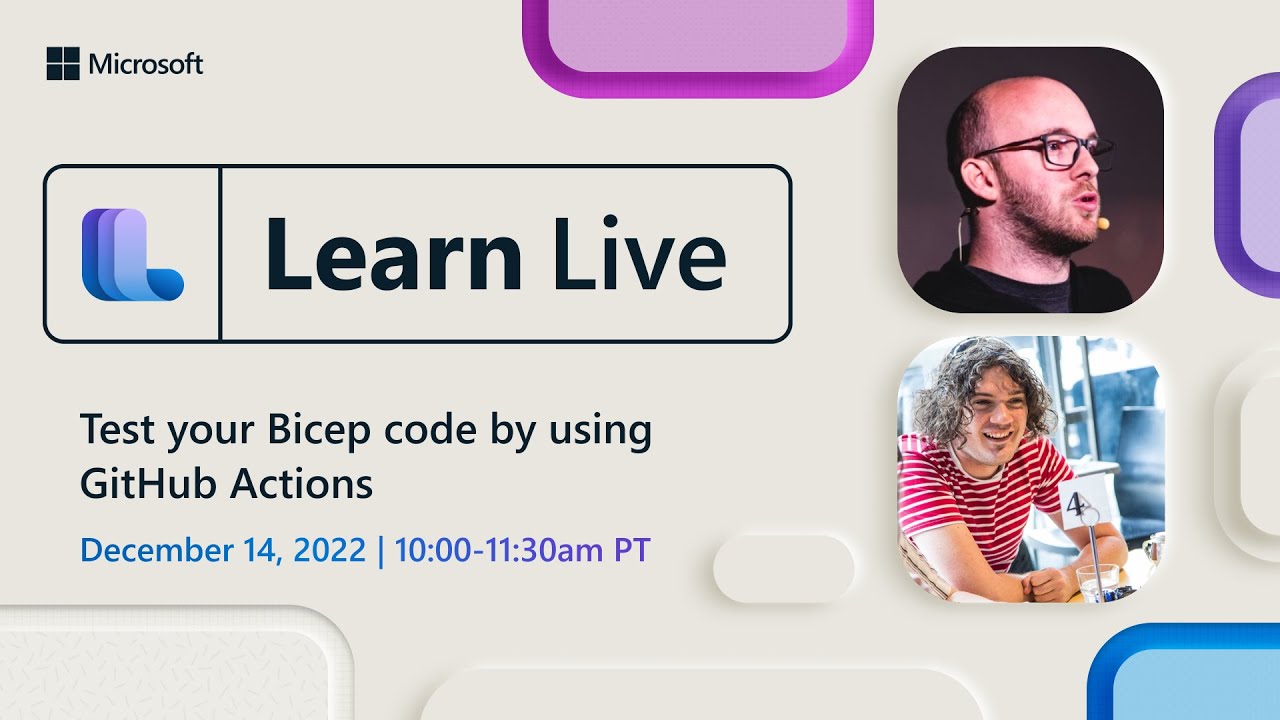 Learn Live - Test your Bicep code by using GitHub Actions