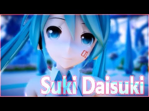 Miku sings Suki Daisuki - Kagamine Rin - MMD + Vocal Cover + VSQx