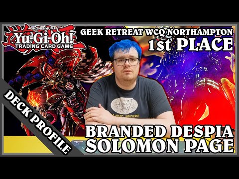 Yu-Gi-Oh! TCG - Branded Despia - Solomon Page - 1st Place - Northampton WCQ Regional - May 2022