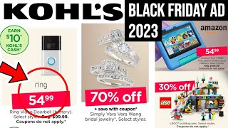 KOHL'S BLACK FRIDAY 2023 **CHEAP ELECTRONICS + KITCHEN** NOV. 19-24!