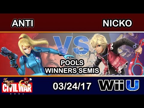 2GGC: Civil War - IMT | ANTi (Zero Suit Samus) Vs. FAD 2S | Nicko (Shulk) Pools Winners Semis