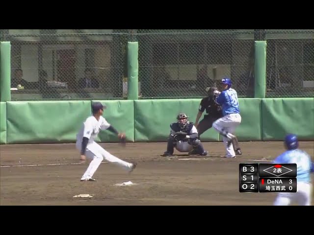 【ファーム】 ライオンズ・山田が二遊間への打球にダイビングキャッチ!! 2017/5/2 L-DB(ファーム)