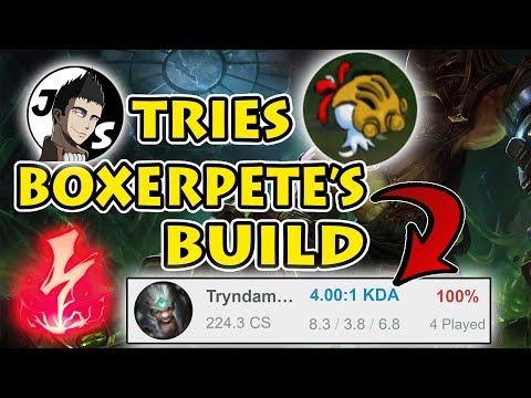 4/0 Season 8 Placements: Emulating Boxerpete's Electrocute Build: Tryndamere vs Rumble
