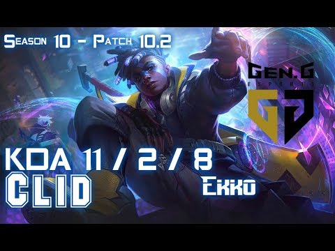 Gen Clid EKKO vs REK'SAI Jungle - Patch 10.2 KR Ranked