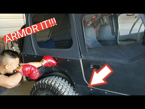 Body Armor installed on Jeep Yj!!!!!