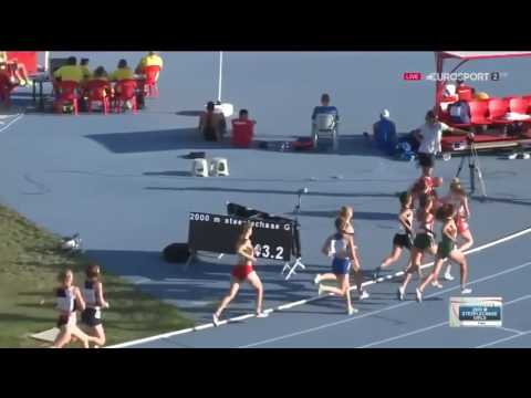 150 Girls 2000m Steeplechase FINAL HD European Athletics Youth Champs 2016