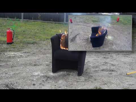 Entstehungsbrand löschen mit einer Löschvase