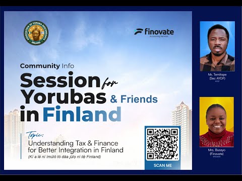 Understanding Tax and Finance in Finland, and Essential Guide for Immigrants and Student | Sep 2025 Session