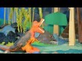 Пластилиновый мультфильм про динозавров 