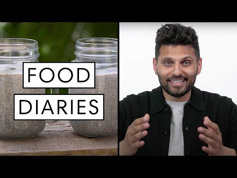 傑伊-謝蒂一天中吃的所有東西 | 食物日記:哈珀雜誌》（Harper's BAZAAR）。 (Everything Jay Shetty Eats In A Day | Food Diaries: Bite Size | Harper's BAZAAR)