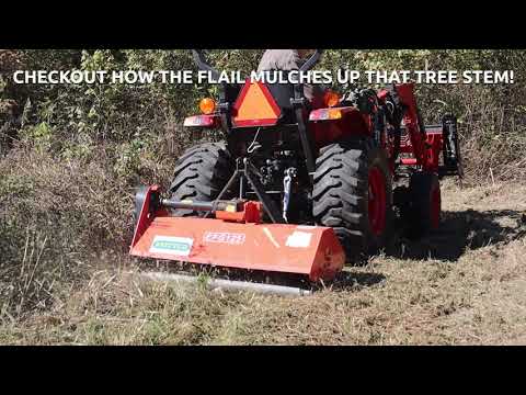 The Betstco FH-EFG125 medium duty flail mower upgraded with heavy flail hammers. (part 2)