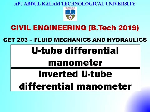 Differential manometers  | KTU - Civil - CET 203 FM&H | Module 1 | Part 5