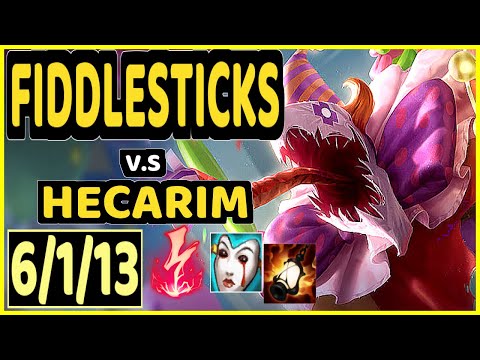 RAZORK (FIDDLESTICKS) vs HECARIM - 6/1/13 KDA JUNGLE CHALLENGER GAMEPLAY - EUW