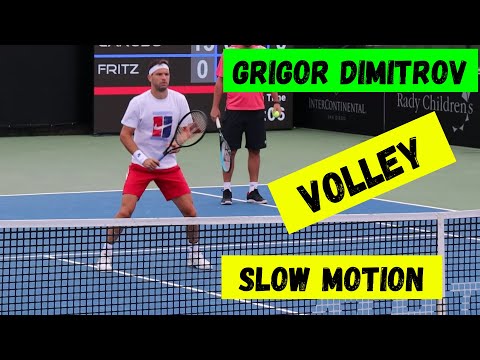 Grigor Dimitrov 🔥🎾 volley slow motion 🔥🎾 ATP tennis 2023 🎾