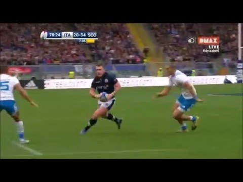 Tommy Seymour try ITALY SCOTLAND 20-36 27/02/2016 six nations