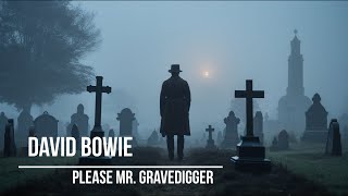 David Bowie - Please Mr. Gravedigger (lyrics video with AI generated images)