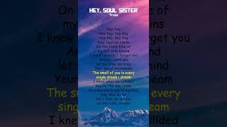 Train - Hey, Soul Sister (Lyrics) #shorts
