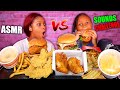 CHICK FIL A VS POPEYES MUKBANG EATING SOUND CHALLENGE 먹방 QUEEN BEAST LAYLA