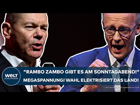 DEUTSCHLAND: "Rambo Zambo gibt es erst am Sonntagabend!" Spannung pur! Wahl elektrisiert das Land