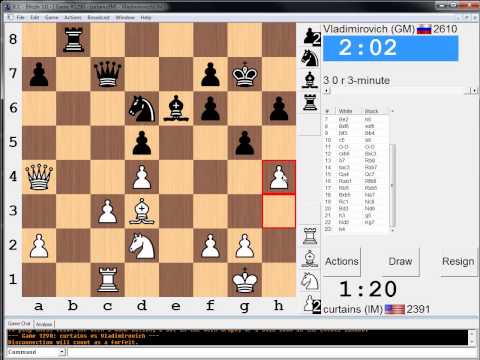 3 minute chess #168: IM Greg Shahade vs GM Dmitry Andreikin - Caro Kann Defense