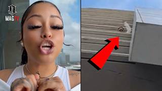 Carmen Pritchett's Phone Falls Off Balcony While Promoting A Kash Doll Event! 😱
