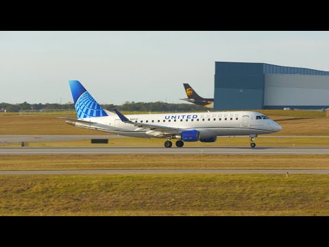 Embraer 175 Takeoff Pensacola International Airport 2/19/23