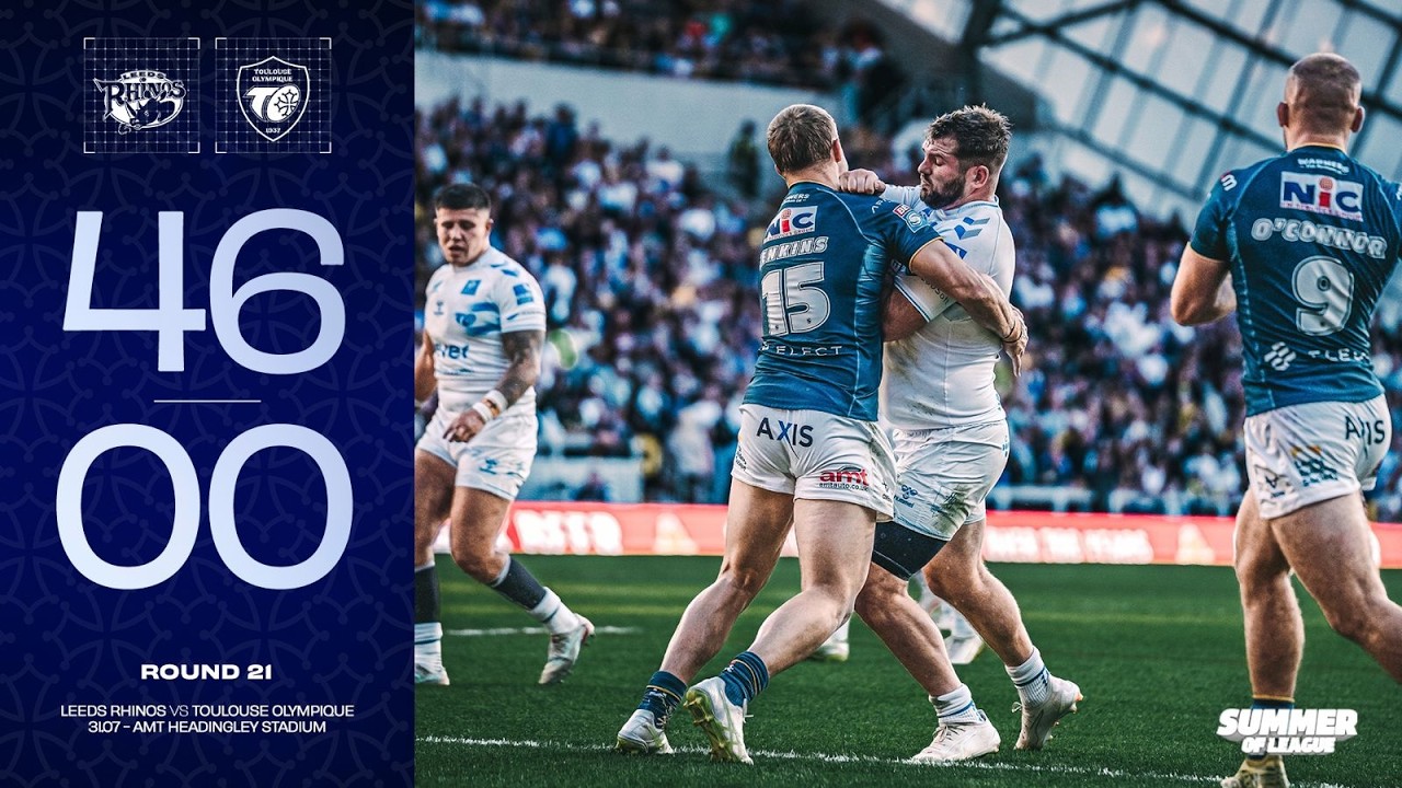 Résumé Leeds Rhinos V to - J21 Super League 2026