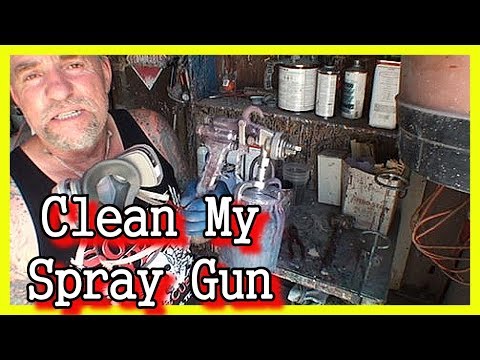 How To: Clean A Spray Paint Gun - HVLP and Siphon...