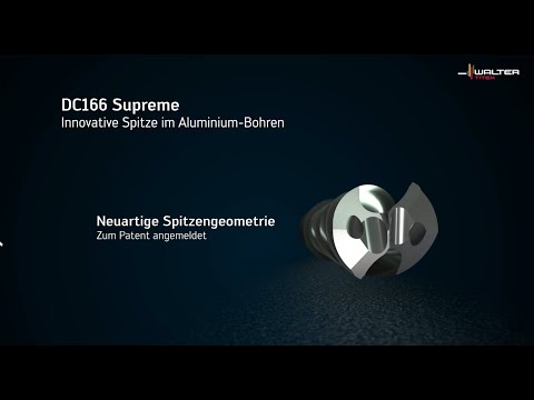 VHM-BOHRER DC166 SUPREME - Innovative Spitze im Aluminium-Bohren.