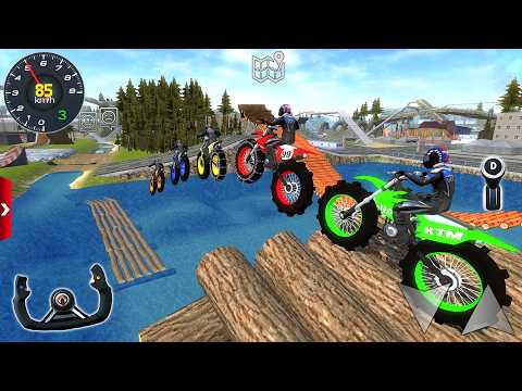 Impossible Motor Bike Racing Tracks Simulator 3D - Uphill Offroad Motocross Racer - Android Gameplay