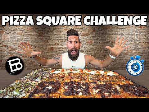 PIZZA SQUARE CHALLENGE - (Speed Challenge) 2.5 KG - MAN VS FOOD