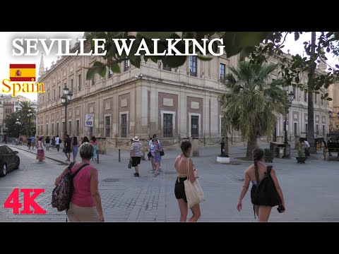 SEVILLE CITY CENTER WALK - 4K WALKING TOUR , SEPTEMBER 2022