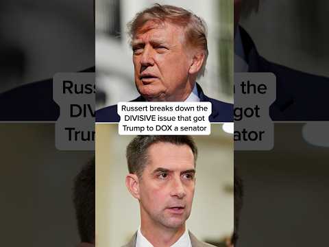 Russert breaks down the DIVISIVE issue that got Trump to DOX a senator