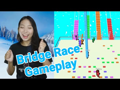 Bridge Race Game Gameplay - YouTube