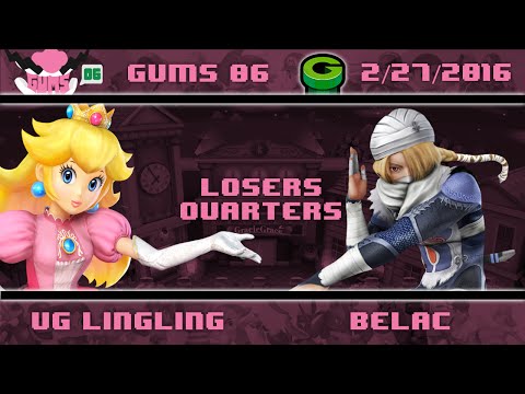 GUMS06 Singles (Loser's Quarters) - UG Lingling (Peach) vs belaC (Sheik)