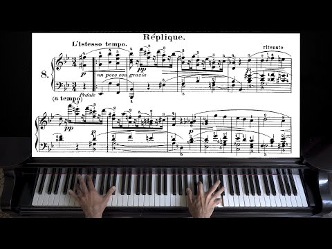 Schumann - Carnaval Op.9, No. 8 "Replique" | Piano with Sheet Music