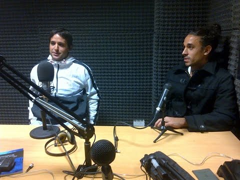 Cristian Barinaga y Dardo Romero en el primer programa de Gol desde el Vestuario