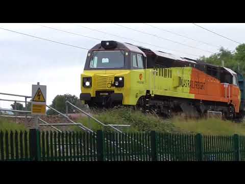 70817 6c37 Chirk - Carlisle Empty Logs, Sun. 2nd September 2018