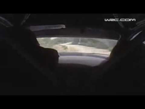 Kimi Raikkonen's spin during rally Jordan