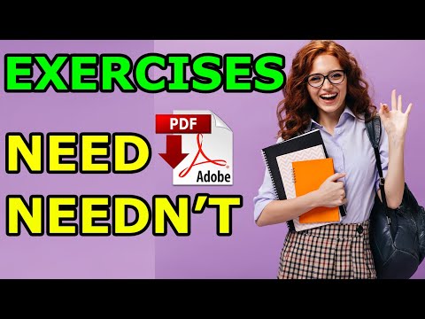 Need to - Needn't - Exercises - improve your grammar - Easy English Lesson